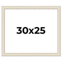 30x25 Frame White Real Wood Picture Frame Width 1.75 inches | Interior Frame Depth 0.5 inches |