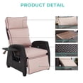 thumbnail image 5 of Grand Patio Outdoor Recliners Set of 2 Patio Recliner Chair, All-Weather Wicker Reclining Patio Chairs, Flip-up Side Table, Recliner Chair, Flax, 5 of 9
