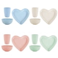 thumbnail image 5 of Alphabestchoice Wheat Straw Dinnerware Sets, 12 Pcs Unbreakable, Reusable, Microwave and Dishwasher Safe, 5 of 11