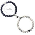 thumbnail image 2 of TUWABEII Matching Couple Bracelets Healing Crystal Bracelets For Couples Home Decor Clearance, 2 of 9