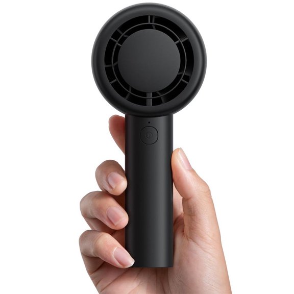 Portable Handheld Turbo Fan, 5 Speeds Usb Rechargeable, Gifts for Women, Travel, Home, Office, Beach, Black