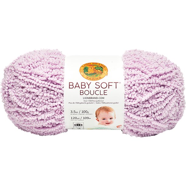 Lion Brand Baby Soft Boucle YarnLavender