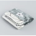thumbnail image 3 of Morden&Cassic Combine Magnolia Printed Fabric Gray Shower Curtain - 72"X 96", 3 of 3