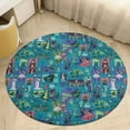 thumbnail image 2 of Haunted Mansion Round Area Rugs for Bedroom Living Room, 4FT Soft Comfy Indoor Circle Carpets, Carpet Home Decor Floor Mat, 2 of 6
