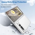 thumbnail image 3 of for Google Pixel Fold Clear Case, Transparent Pixel Fold Back Cover TPU + PC Shockproof Drop Protection Slim Phone Case for Google Pixel Fold 2023 - Clear, 3 of 7
