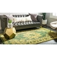 thumbnail image 5 of Unique Loom Oasis Medici Rug Green/Cream 3' 3" x 5' 3" Rectangle Floral Bohemian Perfect For Living Room Bed Room Dining Room Office, 5 of 6