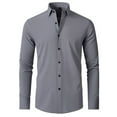 thumbnail image 4 of Qingpeng Dress Shirts for Men Slim Fit Mens Dress Shirts Long Sleeve Button Down Shirt Men Shirts, 4 of 4