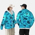thumbnail image 6 of Gaeub World Turtle Day Men's and Women's UPF 50+ Long-Sleeved Sun Protection Clothing, Fishing Shirt Long Sleeve Zip - XX-Large, 6 of 9