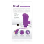 Screaming O Charged FingO Vooom Mini Vibe, Purple, USB Rechargeable Waterproof Personal Massager