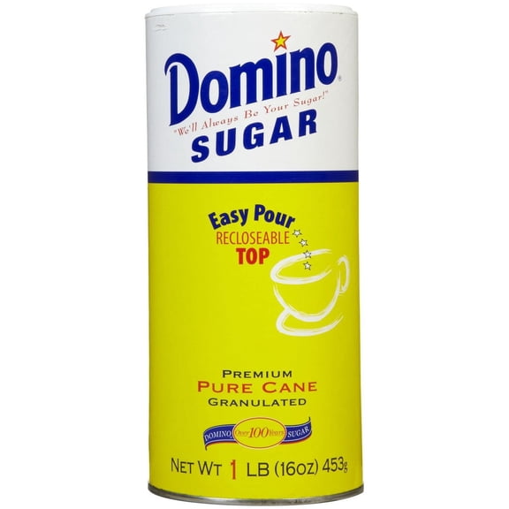 Domino Pure Cane Granulated Sugar Easy Pour Top 16 oz