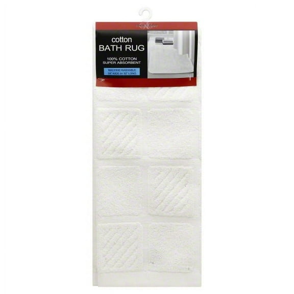 Cotton Bath Rug White Size Ea Cotton Bath Rug White 06400, PartNo 276200, by Roy