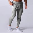 thumbnail image 2 of FRSASU Men's Tapered Gym Joggers, Lightweight Training Cuffed Sweatpants with Pocket and Drawstring, Slim Fit Athletic Running Pants Gray, 2 of 9