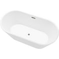 thumbnail image 4 of Vanity Art 54" Non-Slip Acrylic Freestanding Bathtub, 4 of 5