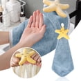 thumbnail image 2 of Jierger Hanging Hand Towel for Kitchen and Bathroom Thickened Hand Towel Soft Absorbent Kitchen Hand Rag Bathroom Absorbent Towel Coral Velvet Hand Towel, 2 of 9