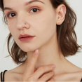 thumbnail image 3 of 18G Little Devil Heart Lip Ring Stainless Steel Cubic Zirconia Labret Jewelry for Monroe Medusa Tragus Nose Conch Helix Hypoallergenic Cartilage Earring Stud Bar Body Jewelry for Women, 3 of 6