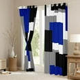 thumbnail image 3 of Castle Fairy Square Curtains Pack of 2 (42x84 Each),Black Grey Blue Curtains Blackout, 3 of 6