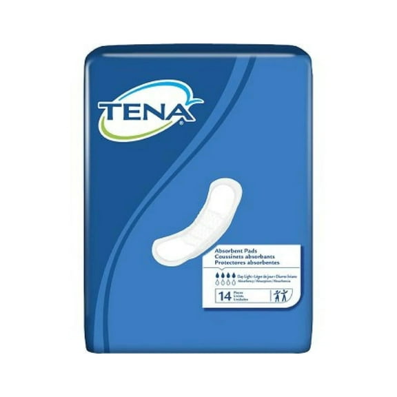 TENA Day Incontinence Pad, Moderate Absorbency, 13 Inch Length (14 Count)