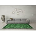 thumbnail image 3 of Ahgly Company Indoor Rectangle Abstract Emerald Green Modern Area Rugs, 5' x 7', 3 of 4