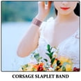 thumbnail image 3 of unbranded 6Ud Floral Corsage Bracelets Pink Slap Wrist Corsages Elegant Wedding Party Wristbands Comfortable, 3 of 8