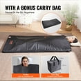 thumbnail image 4 of Sauna Blanket for Detoxification, Portable Far Infrared Sauna for Home Relaxation, 1-6 Level Adjustable Temprature Rannge 95-185°F , 1-60 Minutes Timer, Far Infrared Carbon Heating Sauna Bag, 4 of 7