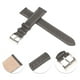 thumbnail image 3 of Correas de reloj de piel de vaca únicas para hombres y mujeres, correa de reloj de grano de piel de vaca de 22 mm, color gris, 3 of 6
