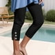 thumbnail image 2 of Leggings de yoga de cintura alta para mujer - Pantalones ajustados y cortos para deporte y uso informal - S-XXXL, 2 of 5