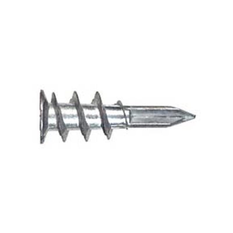 Hillman 376649 No.8 Zinc Steel Ribbed Head Drywall Wallboard Anchors Screw, 1.5 in. - 100 Count
