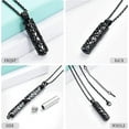 thumbnail image 6 of Cylinder Cremation Urn Necklace for Ashes Memorial Keepsake Pendant Stainless Steel Remembrance Jewelry Pet Ashes Pendant for Men / Women, 6 of 6
