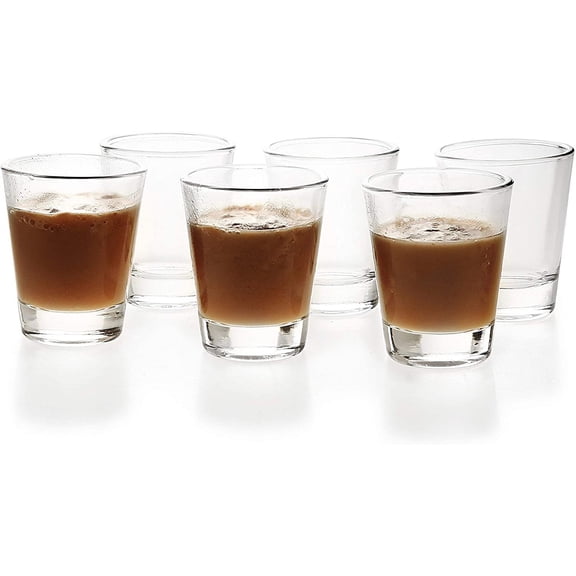 1.5 oz Shot Glasses Sets with Heavy Base, Clear Shot Glass (6 Pack)