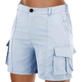 thumbnail image 2 of Baodmurt Shorts pour Femmes, Mode Entraînement Physique Course Randonnée en Plein Air, Bleu P-TTG, 2 of 6