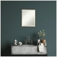 thumbnail image 2 of Amanti Art Theo Black Silver Narrow Beveled Wood Bathroom Wall Mirror, 2 of 10