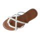 thumbnail image 4 of Amzcrzy Zapatos de mujer,Zapatos de mujer,Zapatillas de mujer, Zapatillas de verano para mujer, diseño retro de cinturón tejido, color liso, planas Sandalias Mujer Zapatillas De Casa, 4 of 5
