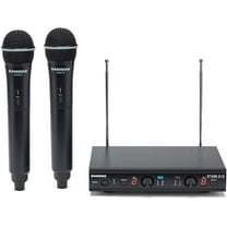 SAMSON Stage 212 Dual VHF Handheld Wireless Microphones for Church Sound Systems