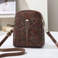thumbnail image 2 of Lispipm Crossbody Phone Purse for Women Small Suede Shoulder Bag Ladies Double Zipper Travel Work Bags with Detachable Strap, 2 of 4