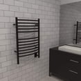 thumbnail image 2 of Amba Jeeves ECMB Curved Towel Warmer with 12 Bars, Matte Black Finish, 2 of 2