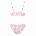 thumbnail image 4 of NOLDARES Women's Ribbed Bikini Sets Scoop Neck Cheeky Swimsuit Two Piece Bathing Suit(Pink,XS), 4 of 7
