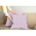 thumbnail image 2 of Ambesonne Romantic Throw Pillow Cover 2 Pack, Floral Bridal Pattern, 24", Violet White, 2 of 5