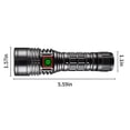 thumbnail image 3 of High Power LED Flashlight USB Rechargeable Mini Torch Long Range Bright Light Rainproof Aluminum Alloy Pocket EDC Flashlight Good Heat Dissipation 1 Pack, 3 of 7