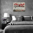 thumbnail image 5 of Rose Wall Art Farmhouse Bathroom Decor Red Rose Bathroom Pictures for Wall Black and White Rose Flower Canvas Painting Prints Modern Artwork Home Decoration for Bathroom Bedroom Living Room 16"x12", 5 of 6