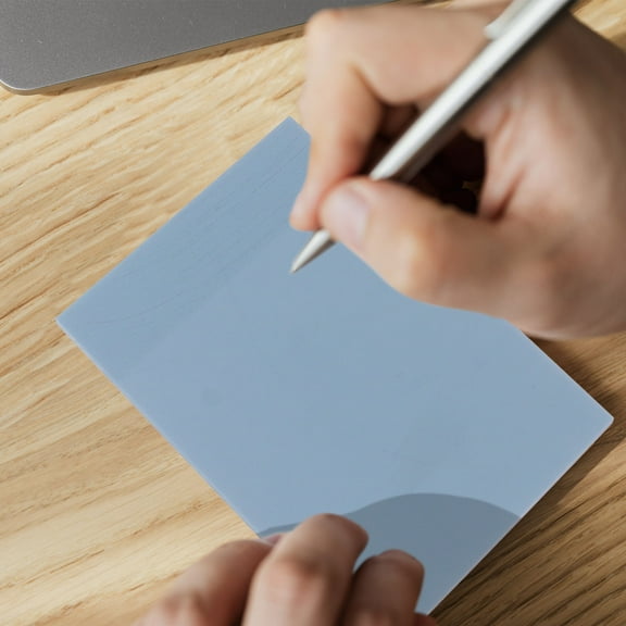WHAMVOX 5 Pcs Post-note Sticky Large Notes Transparent Pads Stickers Notepad Student