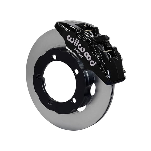 Wilwood 140-13303 Forged DynaPro 6 Front 11.75" Big Brake Kit With Black Calipers, Compatible with 1966 1967 1968 1969 1970 1971 1972 1973 1974 1975 Ford Bronco Dana 30 & 44 W/OE Drum Front