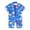 Sky Blue, variant on REDARER Baby Boys' Rash Guard Swimsuit – Underwater Animal Print, Short-Sleeve Full-Zip Design, Sun-Protective Beach Swimwear,6M