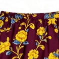thumbnail image 5 of Skirts for Women Boho High Waist Flowy A Line Pleated Chiffon Floral Printed Summer Casual Beach Holiday Maxi Skirt S-2XL, 5 of 7