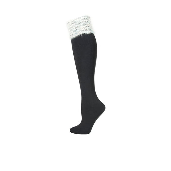 MeMoi Mixed Yarn Fancy Cuff Over The Knee Sock - Mens - Male