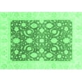 thumbnail image 1 of Ahgly Company Indoor Rectangle Abstract Emerald Green Modern Area Rugs, 6' x 9', 1 of 4