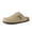 Taupe, variant on Hugo Genuine Leather Suede Clogs for Men – Comfortable Slip On Shoes with Adjustable Buckle, Closed Toe Mens Slides