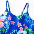 thumbnail image 3 of Godderr Kids Toddler Girls One Piece Swimsuits Crushed Flower Suspenders Stretch Bikini Summer Bathing Suits 4-12 Years Old, 3 of 7