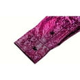 thumbnail image 7 of HXWCHs Men's formal Dress Shirt with Sequins Butofns and Glitter Lapel for Business Casual Work Party Attire L Hot Pink, 7 of 7