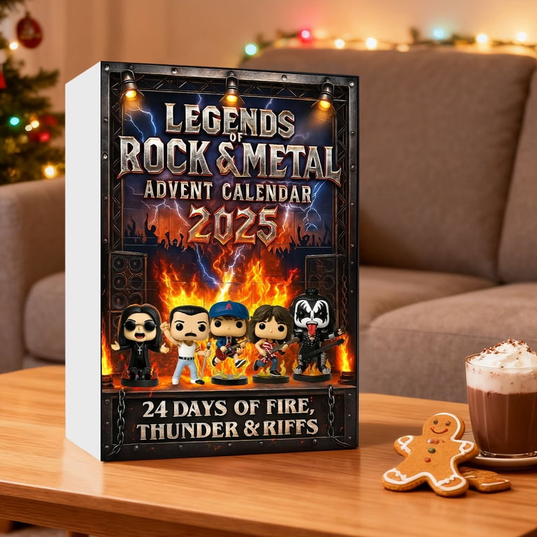 Calendrier De L’Avent 2025 – Legends Of Rock & Metal – 24 Jours – Ornements Collection – Décoration Noël