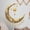 yellow#1528, variant on JZCHUNTOY Wall Sticker with Embossed Moon and Star Design, 1-Piece Self-Adhesive Removable Decorative for Bedroom and Dining Room Wall Decor